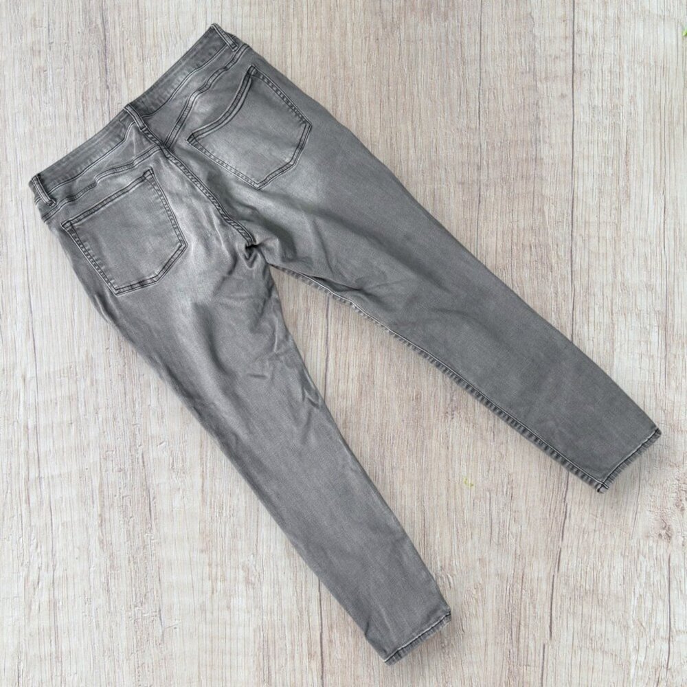 WARP + WEFT JFK New York Skinny Fremont Gray Wash Stretch Denim Jeans 31 / 12 - Picture 7 of 7